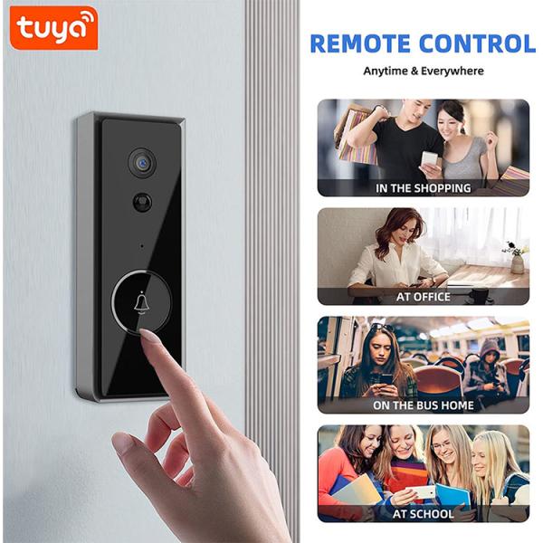 Smart WiFi Two-Way Audio 1080P HD PIR Motion Detection Wifi Video Doorbell Camera