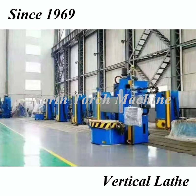 Double Column Cnc Vertical Turning Lathe Machining Oil Flange Long Lifespan