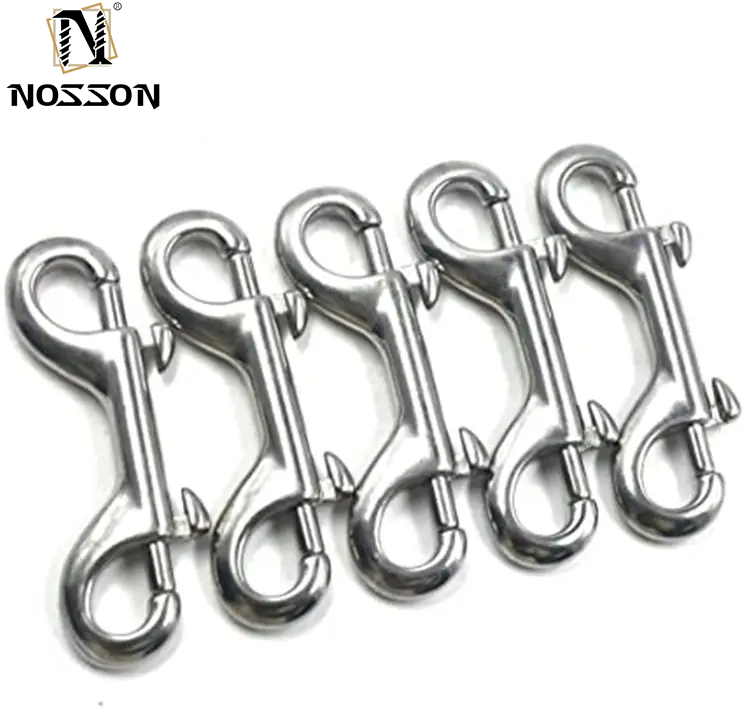 Plain Finish Stainless Steel Bolt Snap Swivel Carabiner for General Industry 10mm