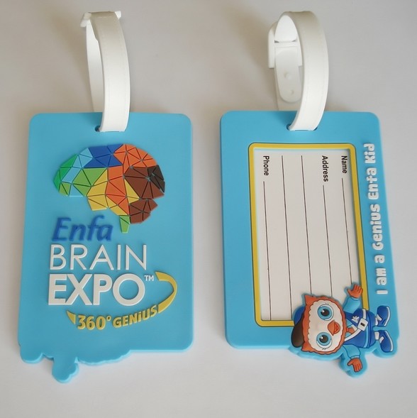 Personalized Rubber Luggage Tag PVC Travel Tag For Baggage