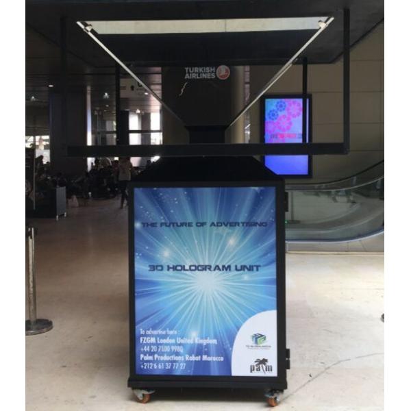 Adjustable Light 3D Holographic Display Sheet Metal Builted In Loud Speakers