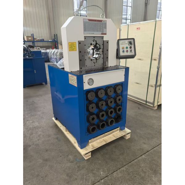 3 Inch Super Thickness Model 220v/380v Hydraulic Hose Crimping Machine PLC/botton Control System And 6-76mm Crimping Range 15 Dies For Hydraulic