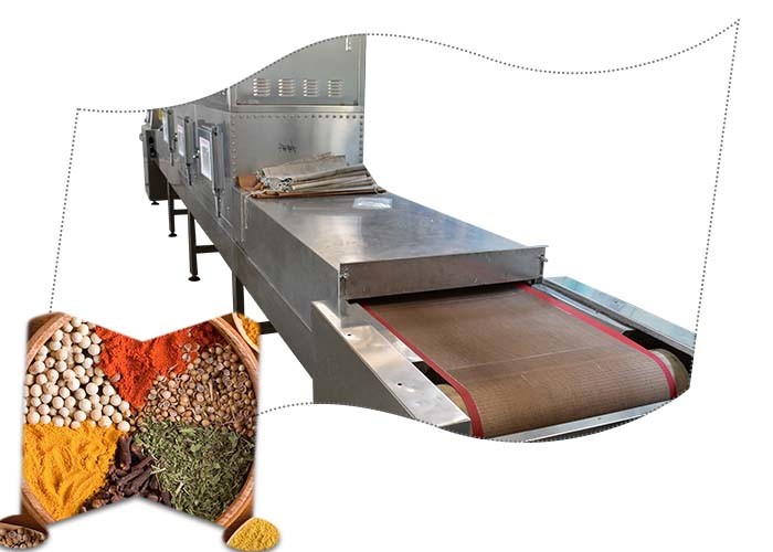 Quality Industrial Agricultural Spice Dryer Machine Microwave Frequency With Cooling System wholesale