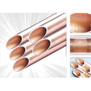 Lightweight Inner Grooved Copper Tube For Refrigeration Rohs Approval