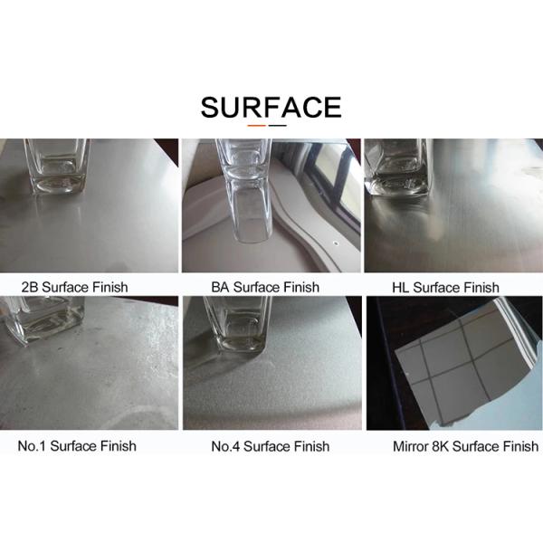 AISI 201 304 Stainless Steel Sheet Coil Plate 2B BA Surface 10mm Thickness Sample Provided