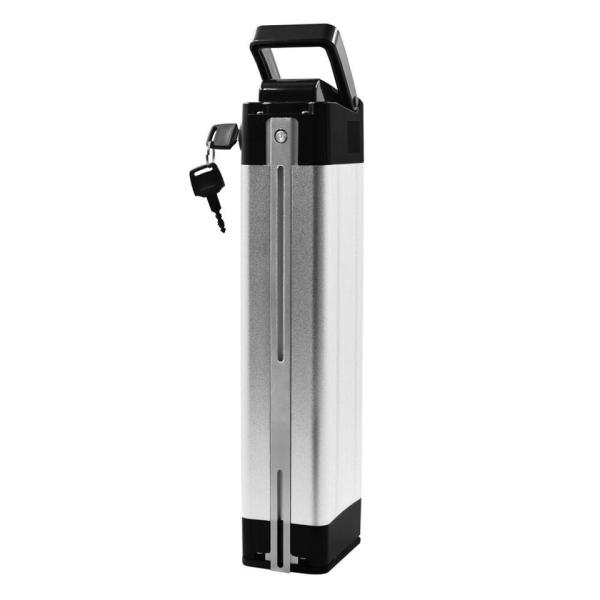 24V 48V Aluminum Case Silver Fish Seat Tube Ebike Rechargeable Battery Replacement Battery E-Bike Battery 36V 12ah 432wh Silverfish Ebike 4 Pin with Charger
