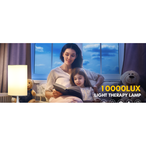 Full Spectrum Light Therapy Lamp - Front View