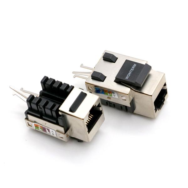 8P8C Single Port Shielded Cat6 RJ45 Keystone Module With Filter