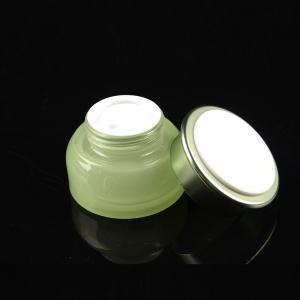 China Wholesale Elegant Violet Empty Drum Shape Cosmetic Cream Jar Acrylic Cosmetic Jars Face Cream Containers For Skincare on sale