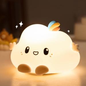 China Silicone Baby Night Light Lamp Rechargeable Kids Night Light For Bedroom on sale