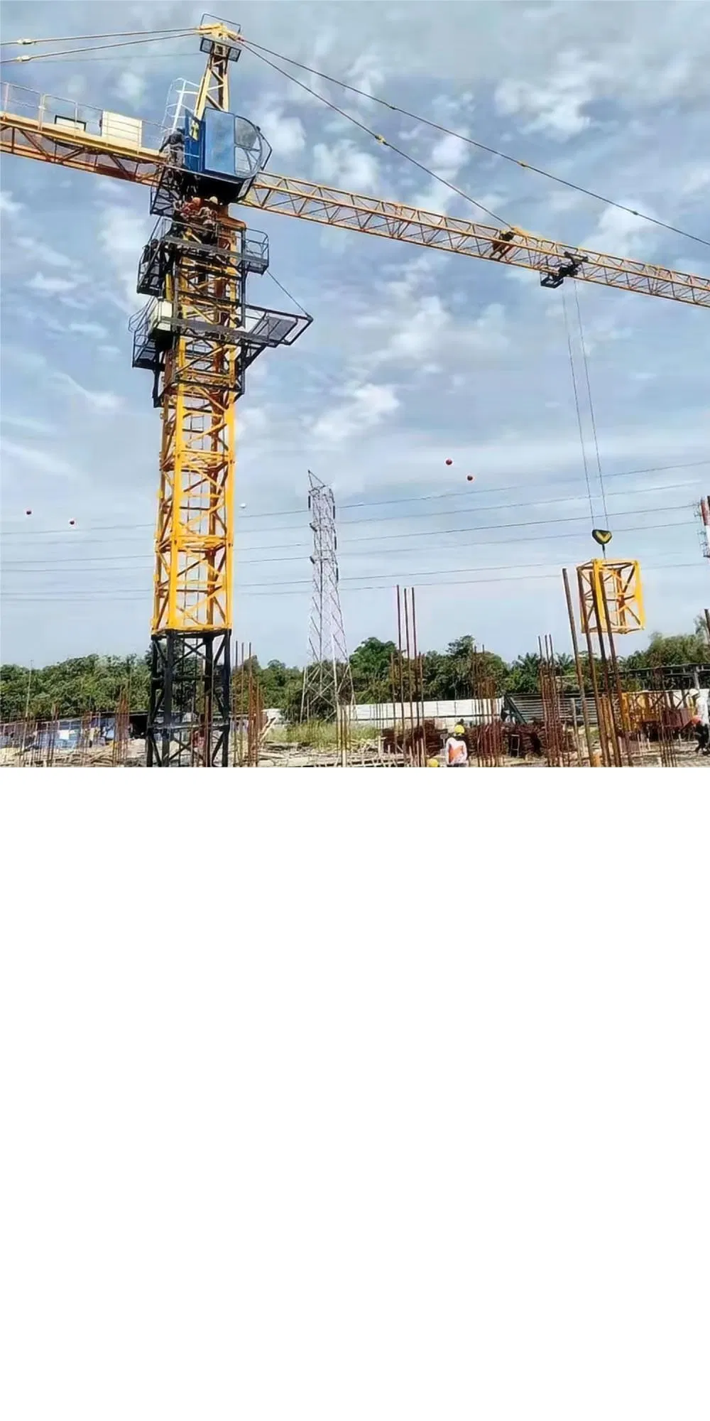 The Used Construction Building Qtz80 6 Ton 5013 Tower Crane Zoomlion