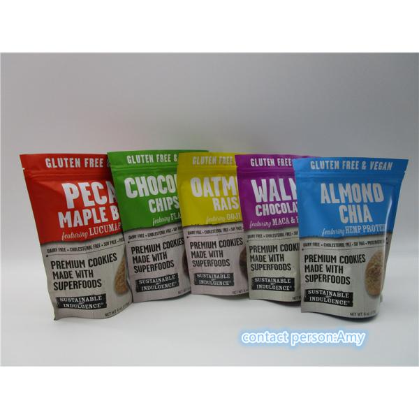 FDA 12 Oz Snack Bag Packaging For Cheese Bread / Cheese Puff / Biuscuit Packaging