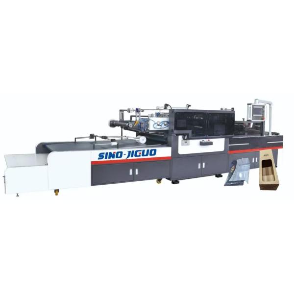 JIGUO TC-1250Q Full Servo Intrlligent Corner Cutting and Line Pressing Window Machine,Film Sheet Thickness (mm)：0.03-0.3mm，V Cutting Max. Working