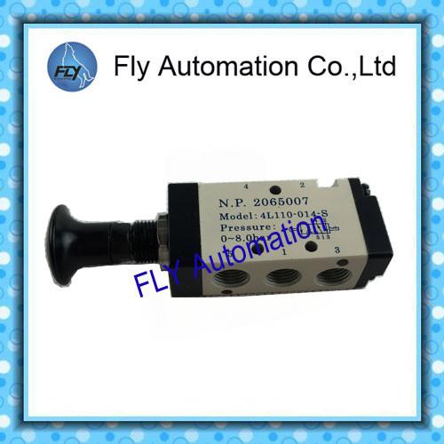 Cheap AIRTAC 5/2 Way Push pull Valve ,4L series 1/8" 1/4" 3/8"  Pneumatic Manual Hand valve for sale