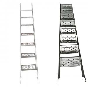Quality Sturdy Scaffolding Ladders with Aluminum/HDG 30cm Step Height wholesale