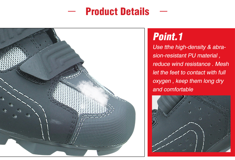 Self Locking Waterproof Cycling Footwear , Waterproof Bicycle Shoes OEM / ODM Accept