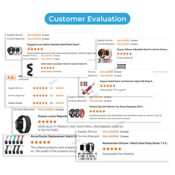 Eraysun Adjustable Watch Strap Luxury 20mm 22mm Slip-knot Weave Smooth Finish Unisex Nylon Sport Soft Fabric Watch Bands