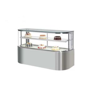 Quality Curved Glass D Shape 600W Commercial Cake Fridge wholesale