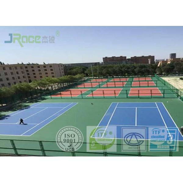 Quality Seamless Acrylic Tennis Court Flooring With Stable Surfacing Materials wholesale