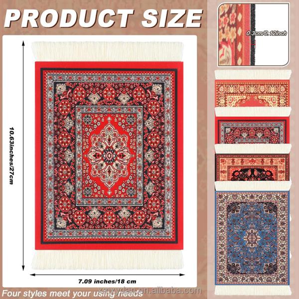 Arabian Style Felt Pad Muslim Meditation Cushion Custom Coaster for Computer Accessories