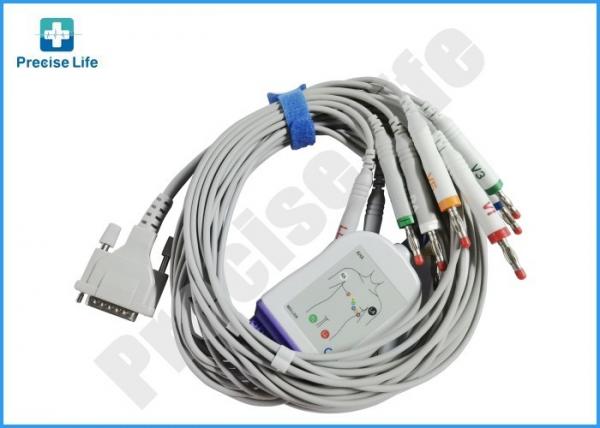 Cheap One Piece Type Schiller ECG Cable 10 Lead With Banana 4.0 Plug TPU Cable for sale