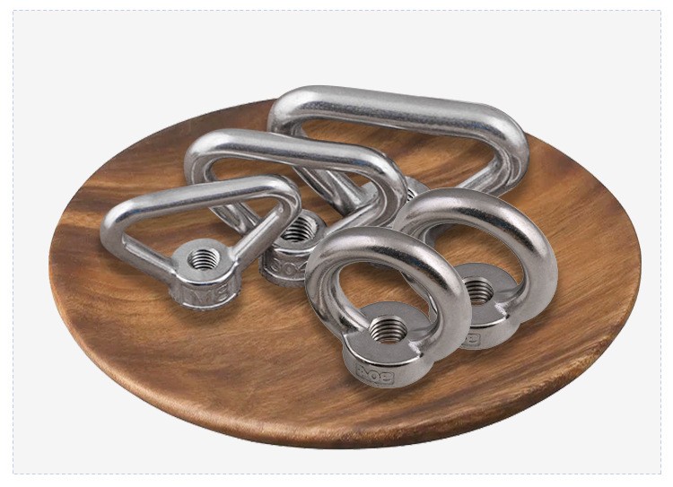 Passivation DIN Standard Stainless Steel Lifting Eye Bolts Eye Nut for Heavy Industry and Industrial Polish Applications