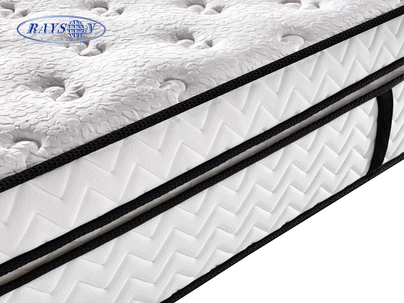 White Velvet Dual Layers Hotel Pocket Spring Mattress