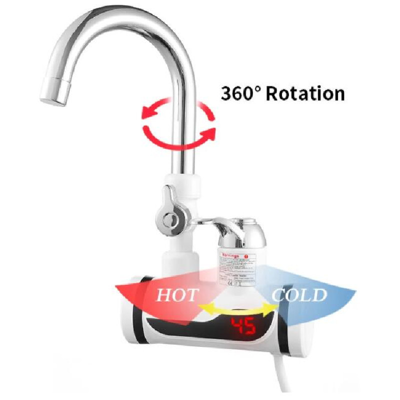 Stainless Steel ABS Instant Electric Heating Water Faucet Capacity 2-3L/Min