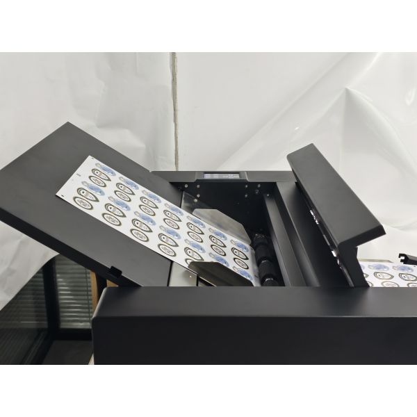Super Force SVD370DW_RL Double Heads A3/A4 Sheet Self-adhesive Sticker Wheel Indentation Cutting Machine