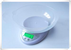Green LCD Display Electric Food Scale , 1g Division Digital Cooking Scales