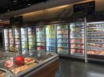 5Door Supermarket Freezer Display White Color Supermarket Frozen Showcase