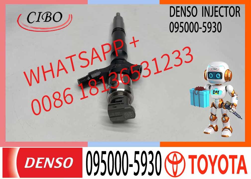 Denso Diesel Injector 095000-5931 095000-5930 23670-09060 for Toyota HILUX III 2.5 D4D HIACE IV 23670-0L070 23670-0L010