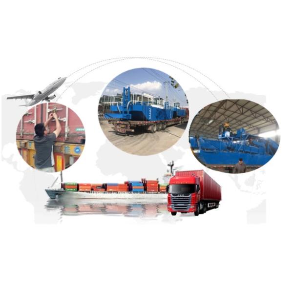 River Clean 1000m2 / Hour Trash Skimmer Machine Weed Dredger