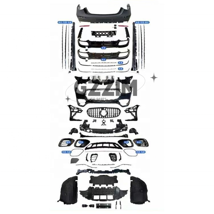 W223 To AMG S63 Plastic Front Rear Bumper Grille Full Sets Bodykit