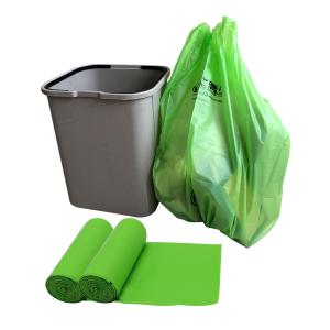 Quality 55*70cm Eco Friendly Blue Cornstarch Biodegradable Bag for Environmentally Friendly wholesale