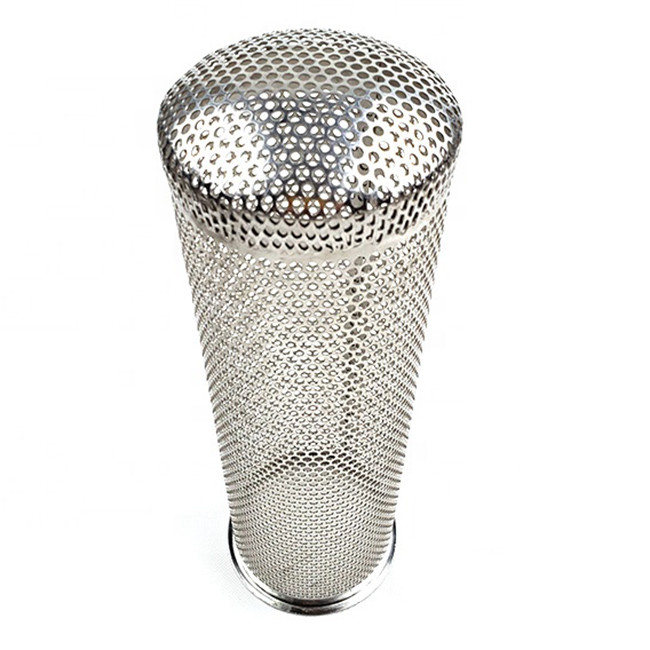 Durable Wire Mesh Filter Cylinder , SS 304 316 316L Perforated Filter Tube Cartridge