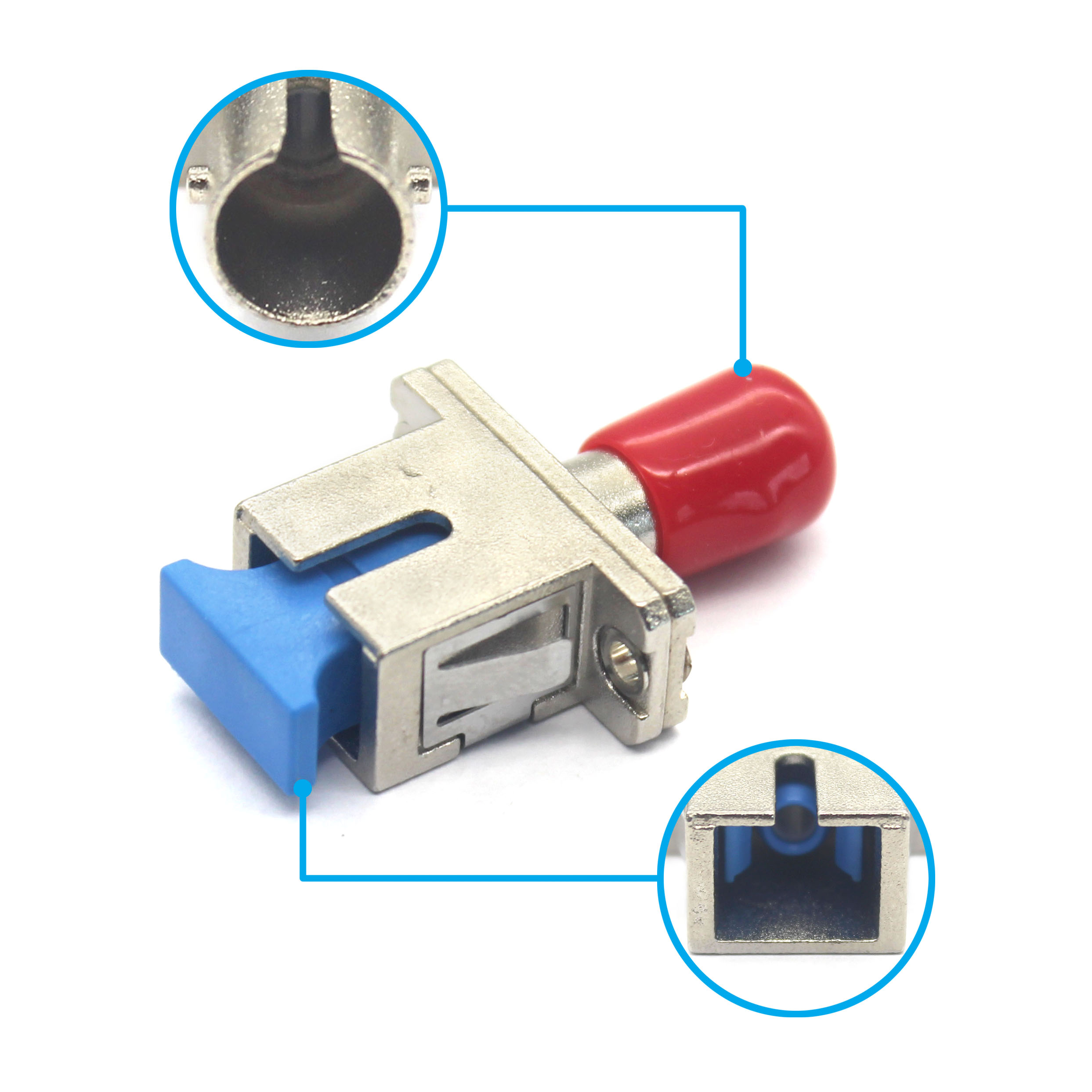 0.2dB Insertion Lose SC APC Single Mode Fiber Adapter for 3G Network Installation