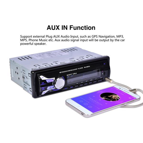 Mute Control Mp3 Am Fm Bt Car Radio Aux Cd Player For Car Detachable Front Panel