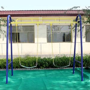 China Galvanized Steel Outdoor Fitness Equipment , Commercial Playground Swing Sets on sale