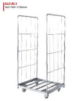 Durable 75L Wire Shopping Trolley Cart With Anti UV Handle Cap / Front Bumpers