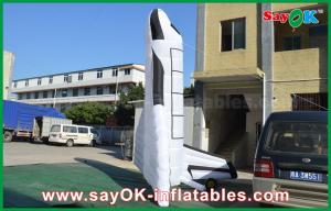 China White Oxford Cloth Custom Inflatable Products Plane Spaceflight Aircraft Model For Event on sale