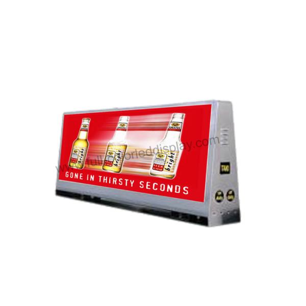 Aluminum TOP Taxi Alphanumeric Led Display Advertising Sign P10 100000 Hours Life Span