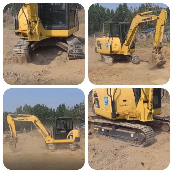 Komatsu PC56 PC56-7 Mini Used Excavator Pre Owned Digger