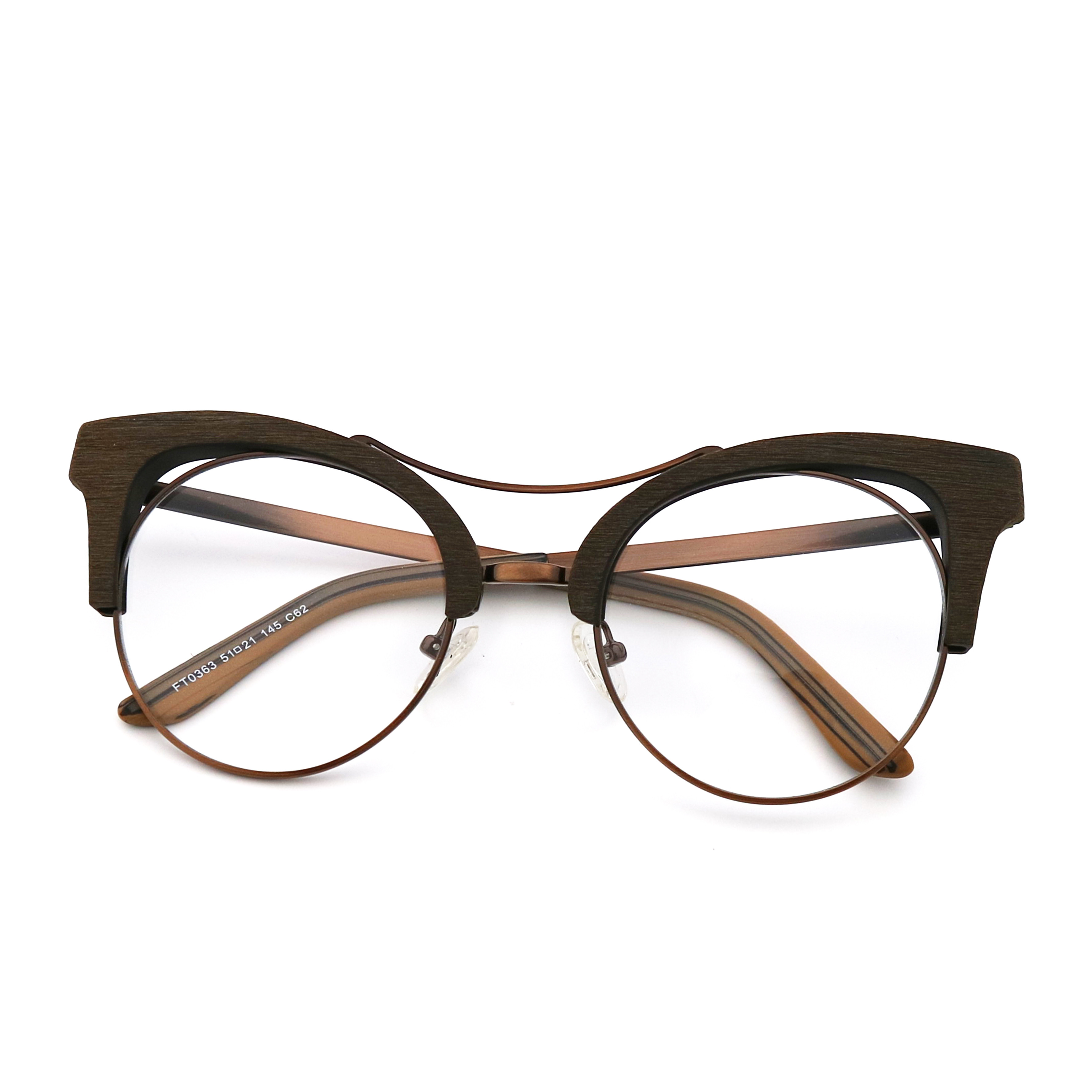 Handmade Imitation Wood Acetate Optical Glasses Frame MR 0363