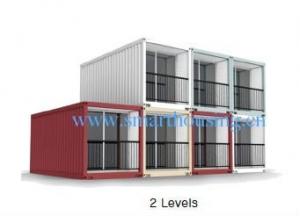 Quality ISO 40HQ Modular Prefab Container Homes , Water Proof Shipping Containers Homes wholesale