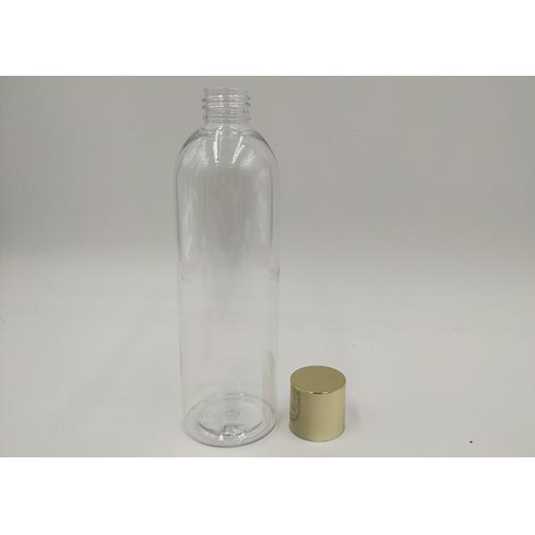 Round Boston Custom Cosmetic Bottles , Clear Plastic Bottles 100ml 200ml OEM