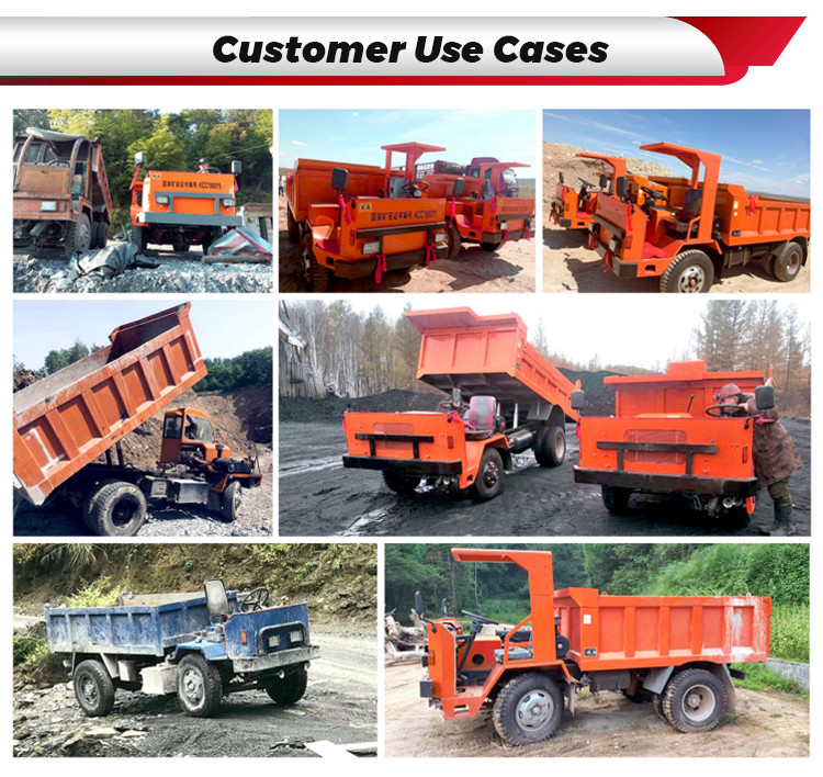 3.5 ton Underground Mining Dump Truck Four Wheel Mining Narrow Axle