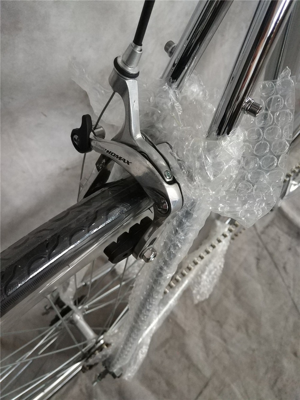 Classic 700Cx28C Vintage Chrome Fixed Gear Bike 58cm Single Speed Fixie Bicycle 13kg
