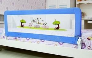 China Full Size Baby Bed Rails For Kids With Woven Net Cartoon Picture on sale