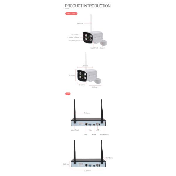 Tuya Wireless Camera Cctv Ip Video Wifi Camera Outdoor Security Home Alarm System Surveillance Kits Outdoor Fixed Camera
